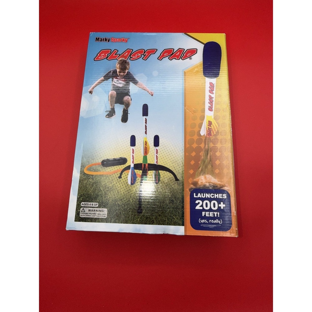 Blast Pad Rocket Launcher Shoots Over 200 Feet High New With Open Box